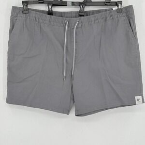 George Men's Gray Above The Knee Pull On Shorts Elastic Waist Drawstring 2XL NWT